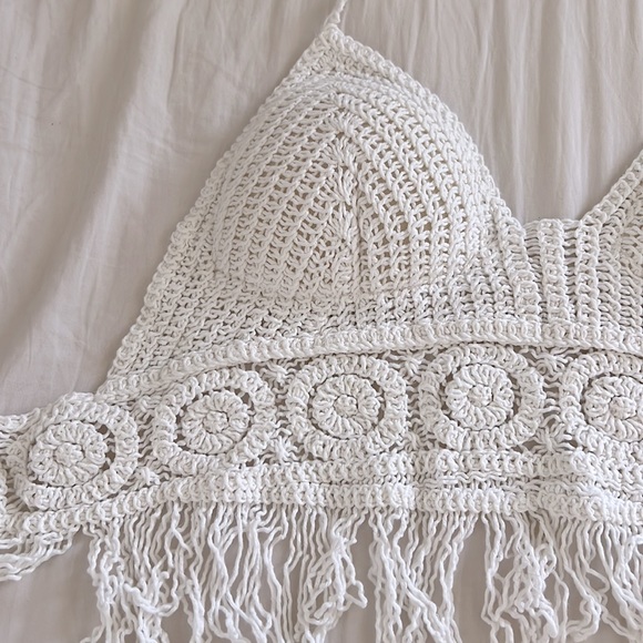 Boho Halter Neck tassel top - Picture 4 of 4